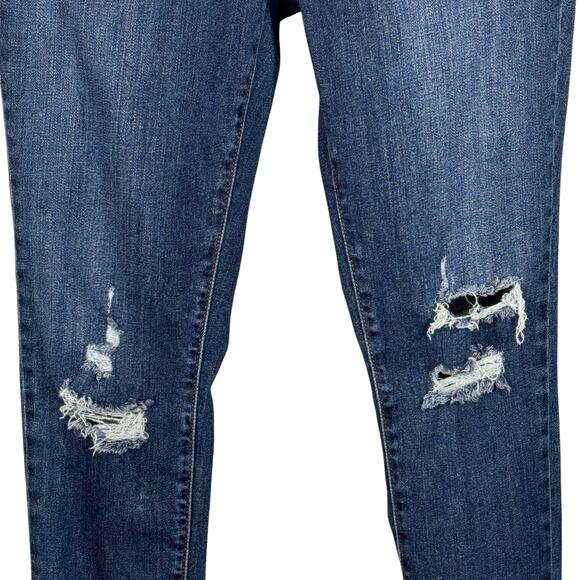 Levi’s 711 Womens SZ 28 Skinny Jeans Distressed Pockets Stretch Zip-Fly Low-Rise - Picture 3 of 12